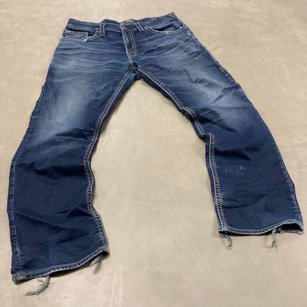 y2k low rise silver bootcut Jeans 36x32